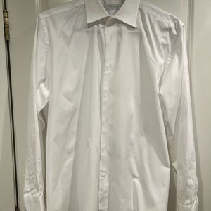 Zegna Men’s White Dress Shirt Size 46/18
